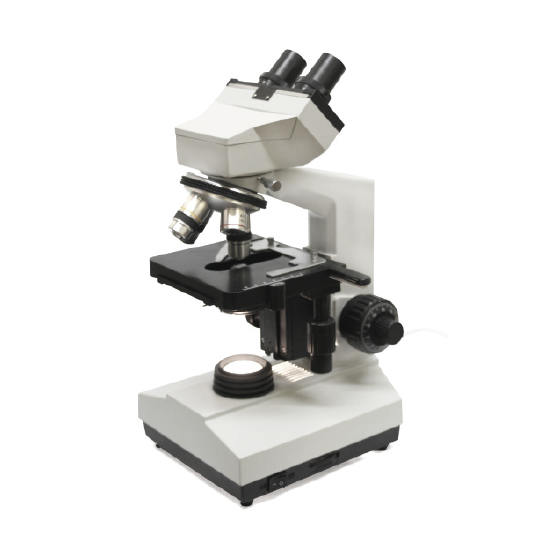 Microscopio binocular